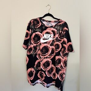 Nike AF1 Foamposite Rose Print T-Shirt Men Size XL